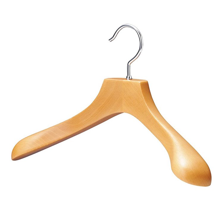 AUT-05CN / Women's Jacket Hanger / Almond / Wihout a felt bar
