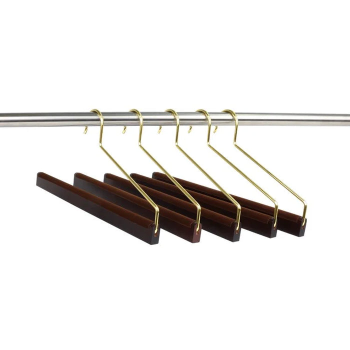 113◆NAKATA HANGER AUT-11G SET OF SIX NAKATA HANGER:Made in Japan Wooden Men's Suit Hanger with a