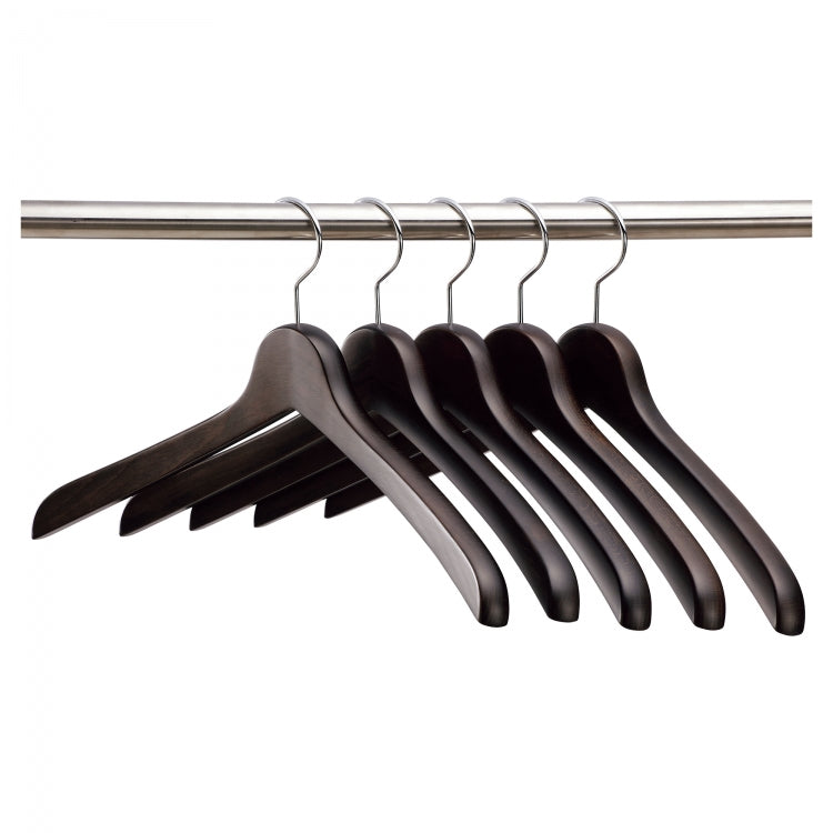 SET-02 / Men's Shirt Hangers (5 pieces) / Smoked Brown
